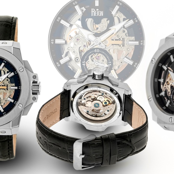 NWT Automatic Skeleton Dial Men's Watch - Picture 6 of 8